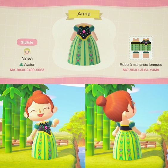 Animal Crossing: New Horizons - Codes For Frozen's Elsa and Anna Outfits