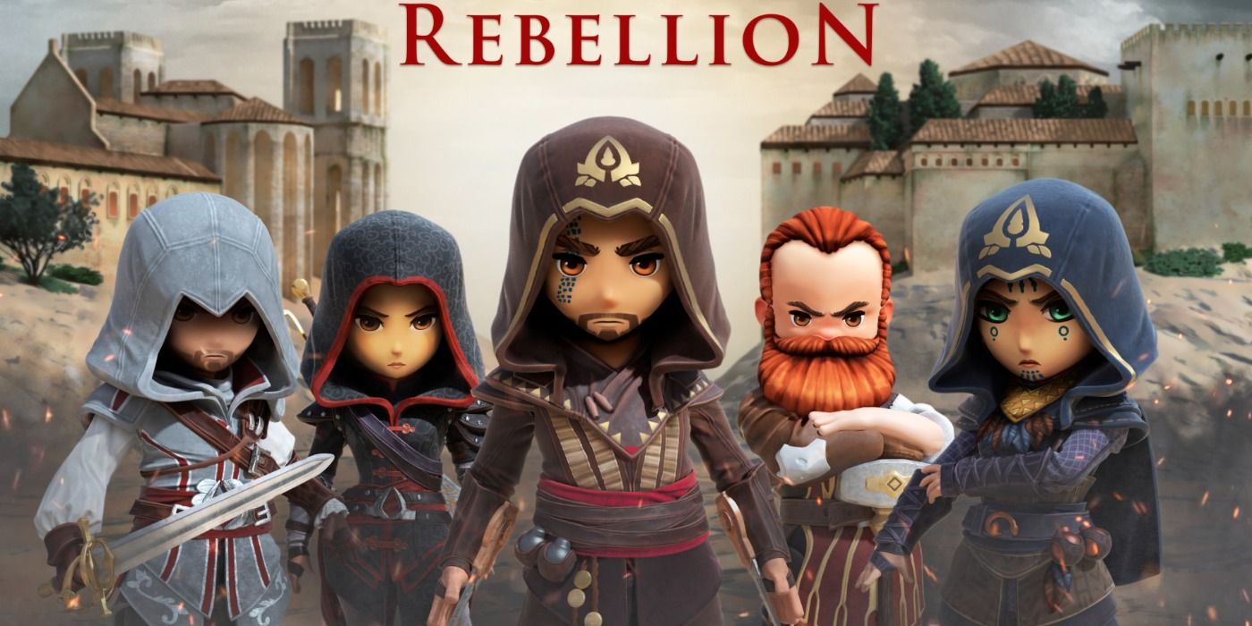 image of characters from mobile game Assassin's Creed: Rebellion
