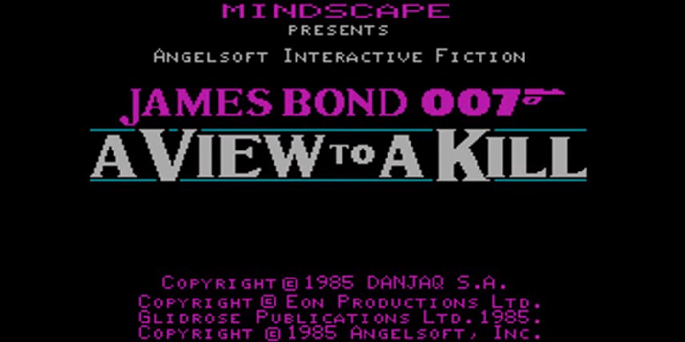 Jame Bond 007 A View To A Kill Title Screen