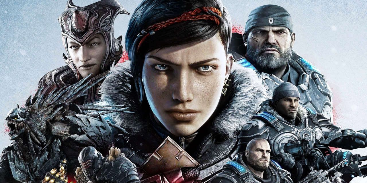 Gears 5 Promo Shot Of Locust Queen, Kait, and Marcus