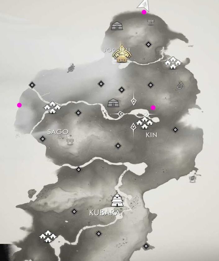 ghost of tsushima banner locations map