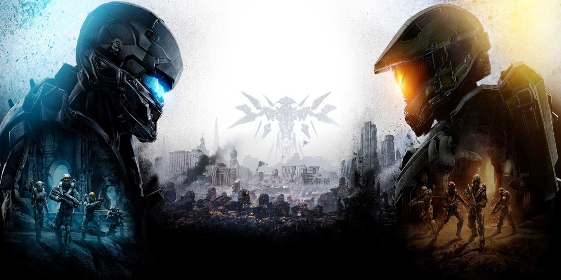 Halo 5 Guardians cover image of Locke versus Master Chief