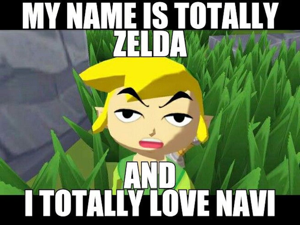 Love navi and my name is Zelda meme copy
