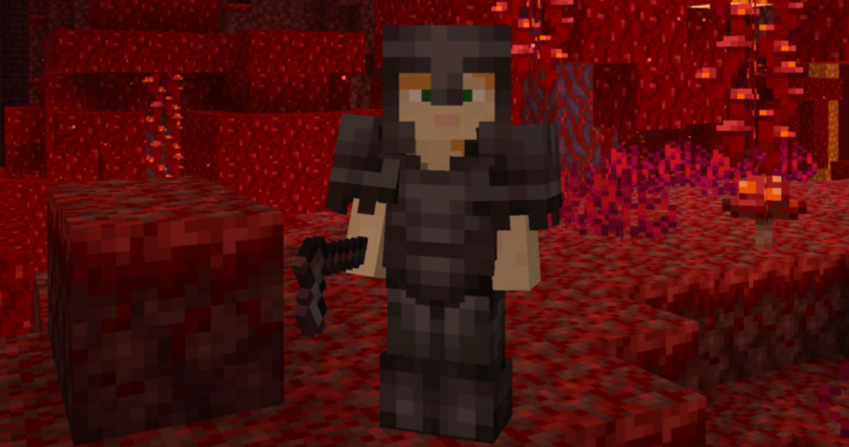 Upgrading to a ENCHANTED NETHERITE SWORD in Minecraft! (Realms SMP