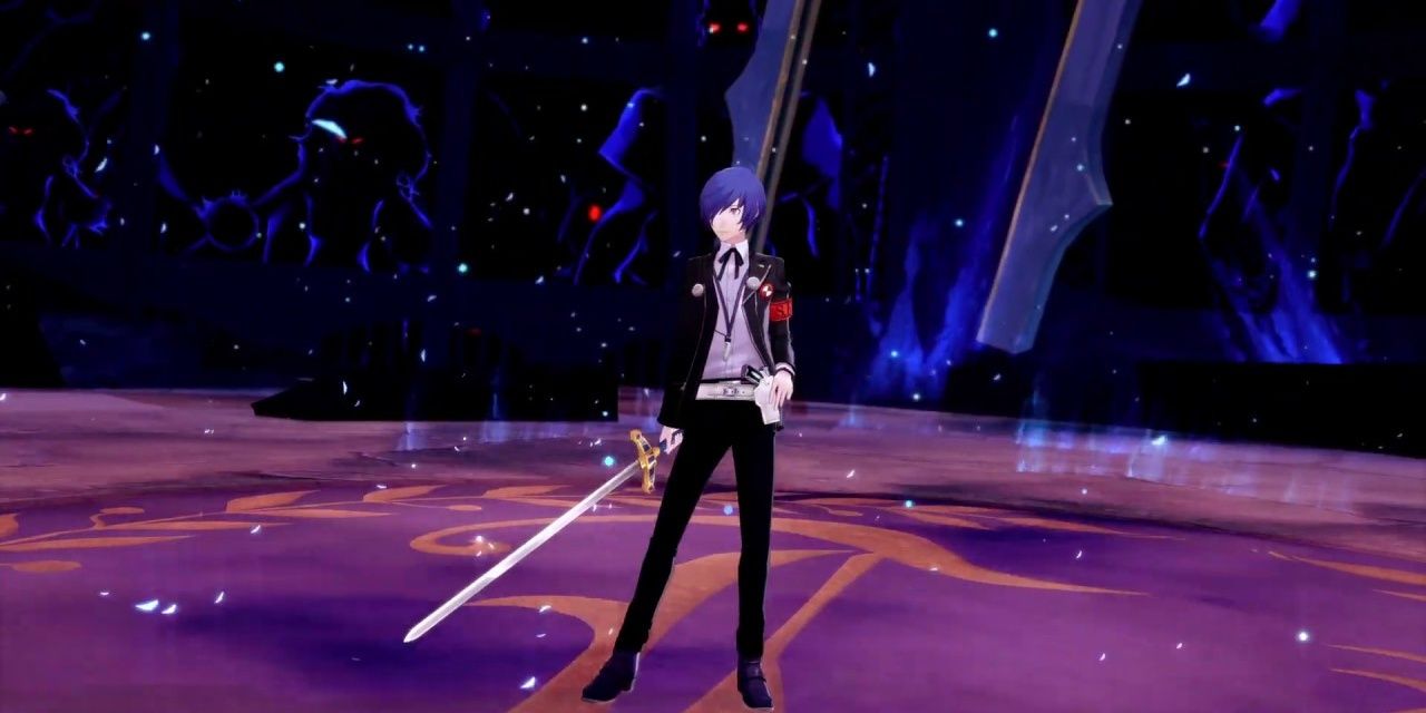 Persona 3 Screenshot Of Protagonist With Sword
