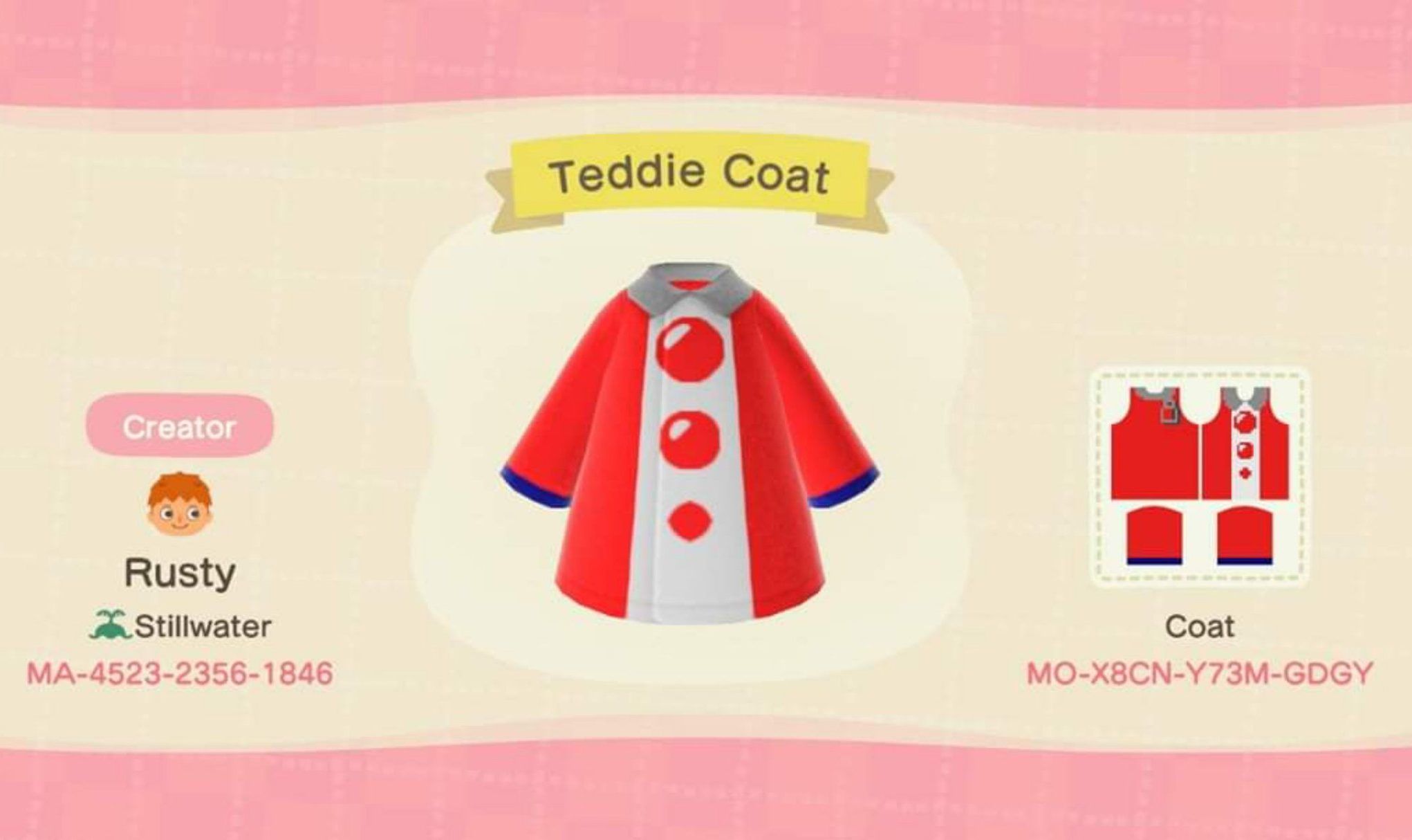 Animal Crossing: New Horizons - Codes for Persona 4 Outfits