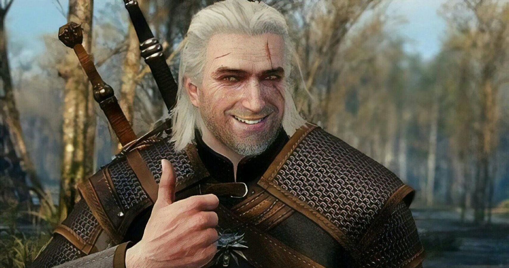 Smiling Geralt