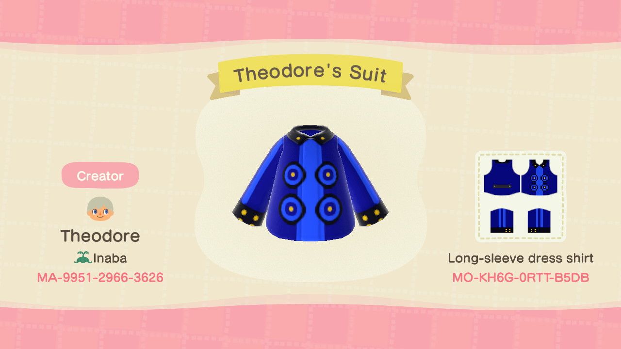 Animal Crossing: New Horizons - Codes For Persona 3 Outfits