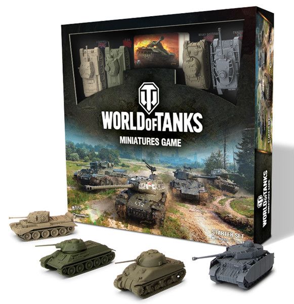 World of Tanks Miniatures Game Starter Set box and minis