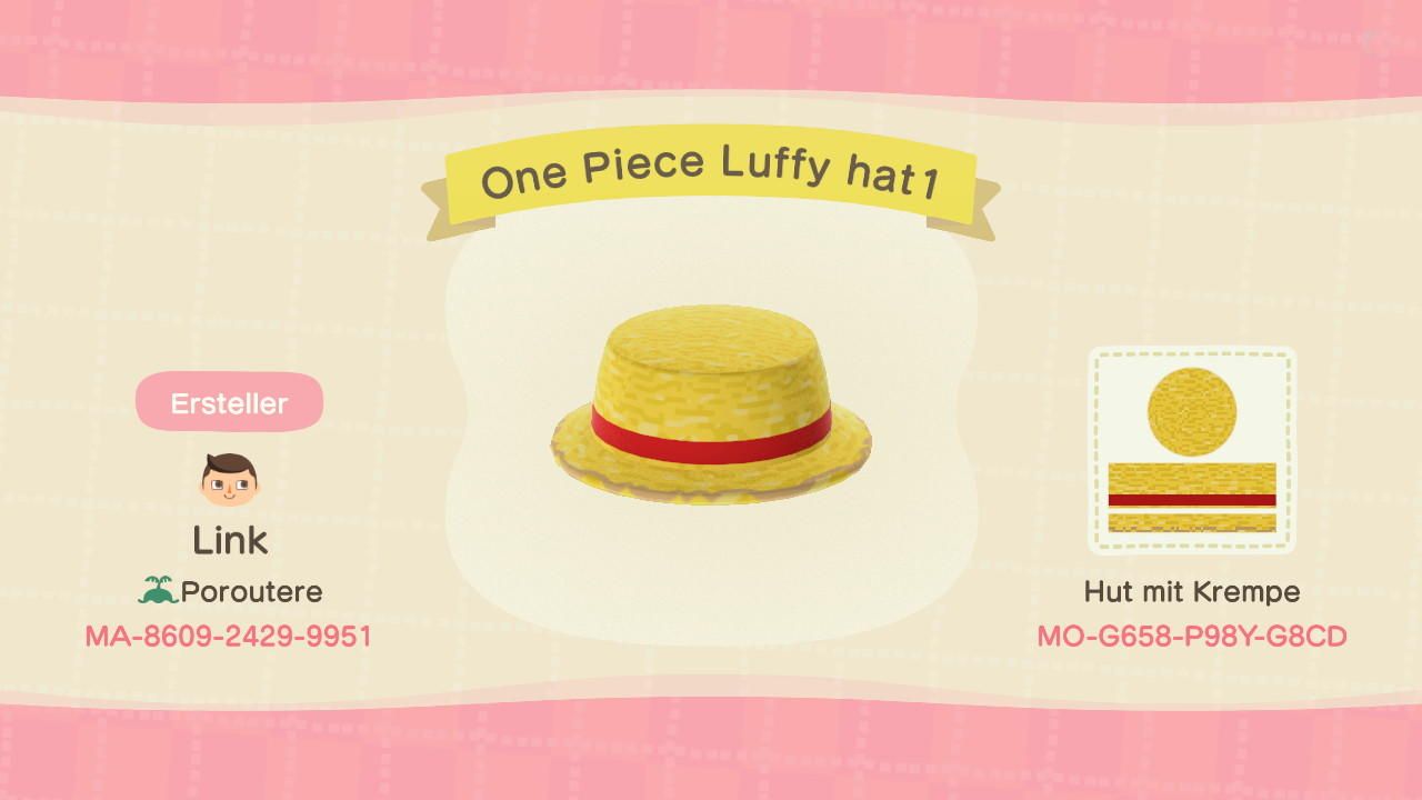 Animal Crossing New Horizons  Codes For One Piece Outfits
