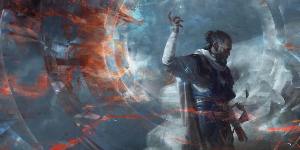 sorcerer using a counterspell, Teferi Syncopate