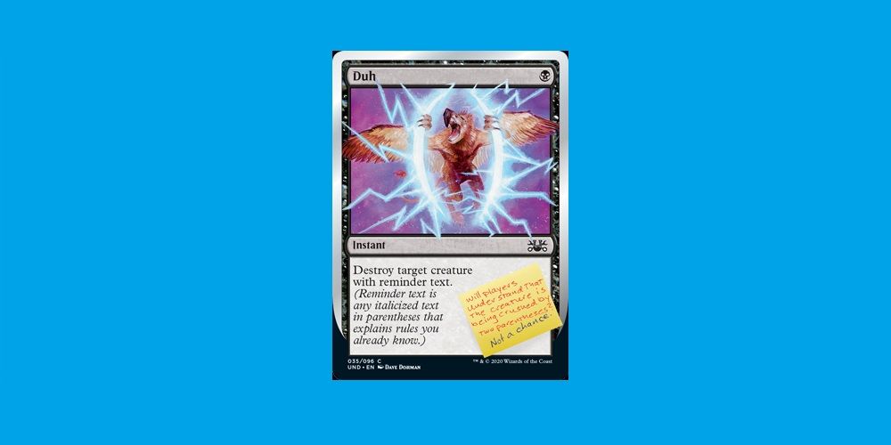 Magic The Gathering 10 Funniest Joke Cards In The Game