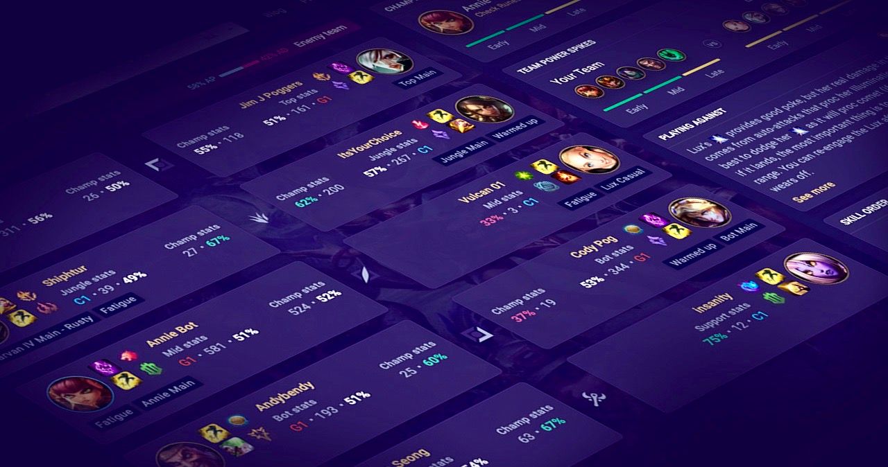 League of Legends: Summoner Stats, Match History and Champions