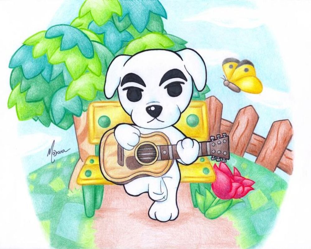Animal Crossing Art K.K. Slider puppet Version Watercolor Print - Etsy