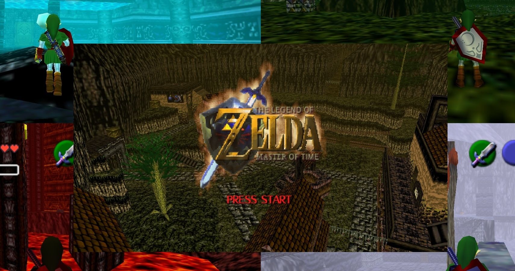 Legend of Zelda Nintendo 64 mod game links Ocarina of Time, Majora's Mask