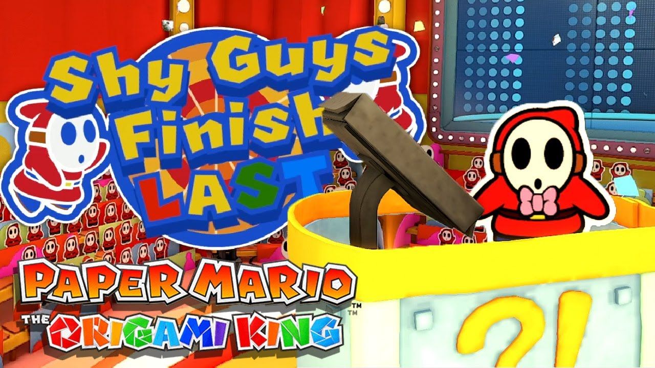 Shy Guys Finish Last game show in Paper Mario: The Origami King