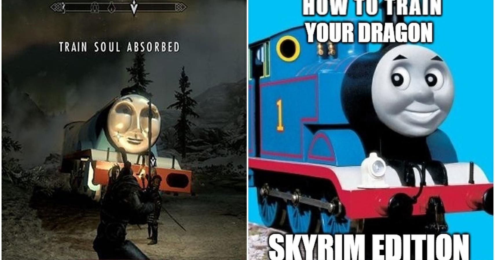 Skyrim: 10 Hilarious Thomas The Train Memes That Are Too Funny