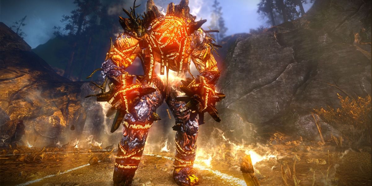 witcher 3 golem strength