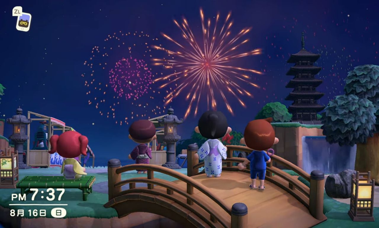Fireworks shows in Animal Crossing are always memorabe.