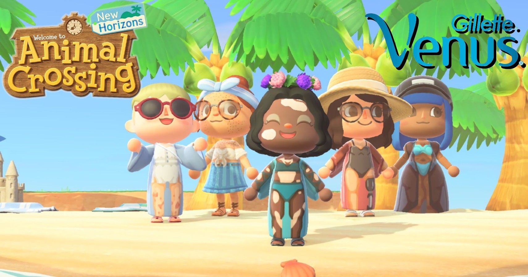 Gillette Venus Launches New Skinclusive Summer Line in Animal Crossing New Horizons