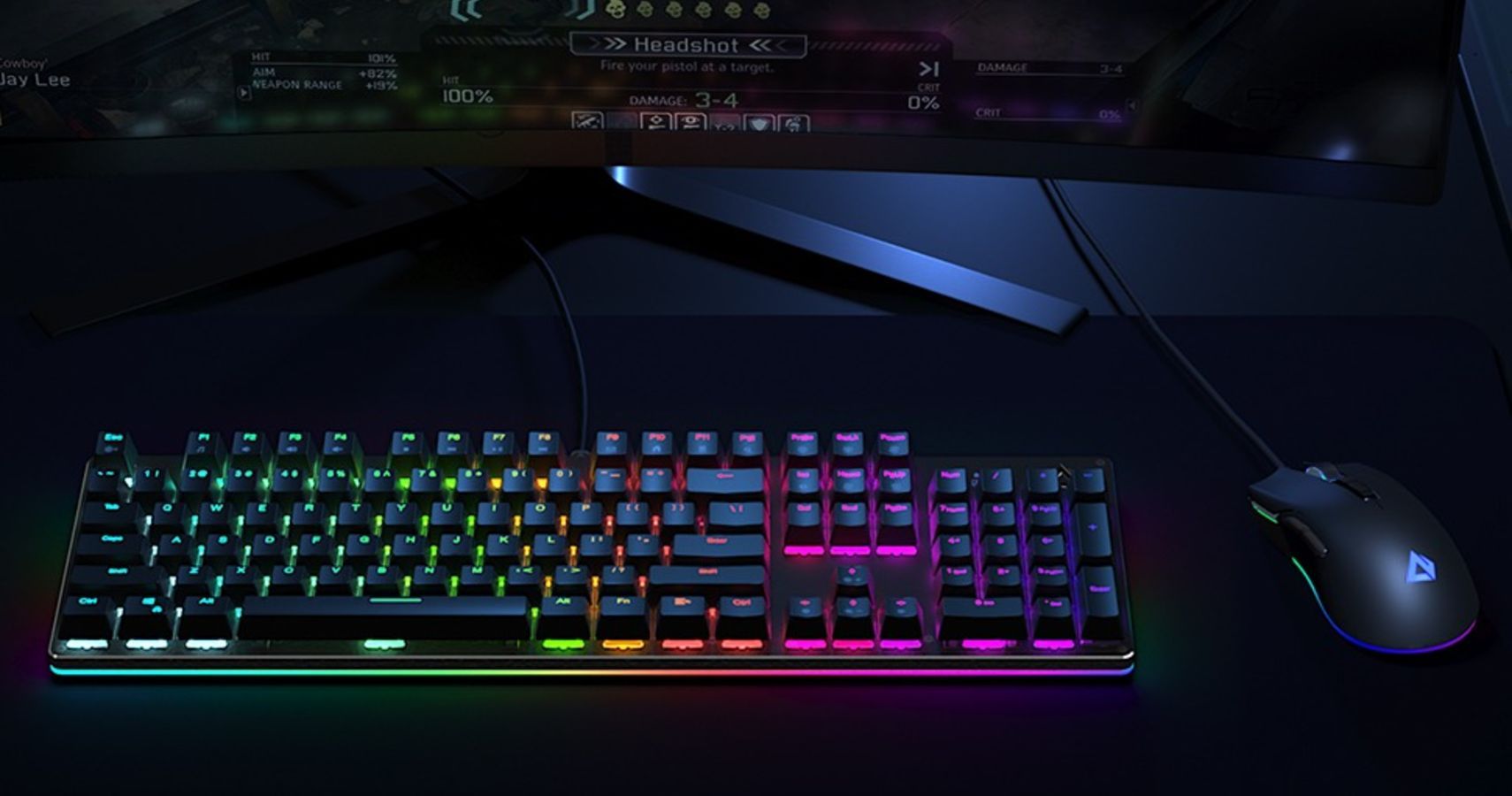 Keyboard Keycaps with Keycap Pullers for Mechanical Keyboards Fortnite Theme Compatible with 104-Key US-Layout Keyboards AUKEY Double-Shot ABS Keycap Set