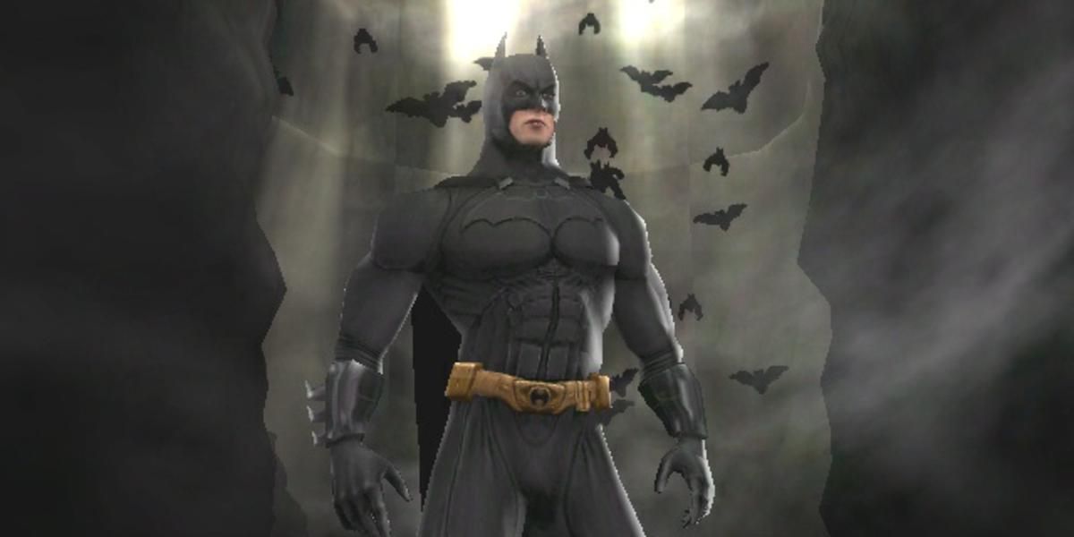 Batman Begins Screenshot Of Batman Surrounded By Bats