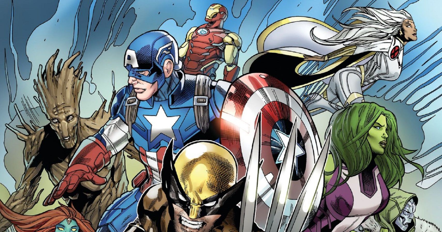 Battle Pass Fortnite Marvel Captain America Iron Man Storm Groot