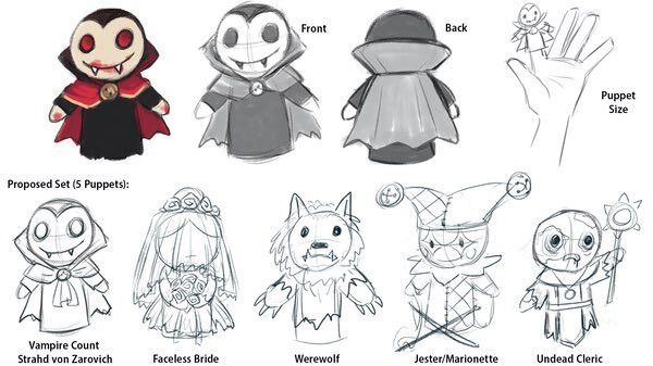 Beadle &amp; Grimm's Curse of Strahd Legendary Edition proposed finger puppets