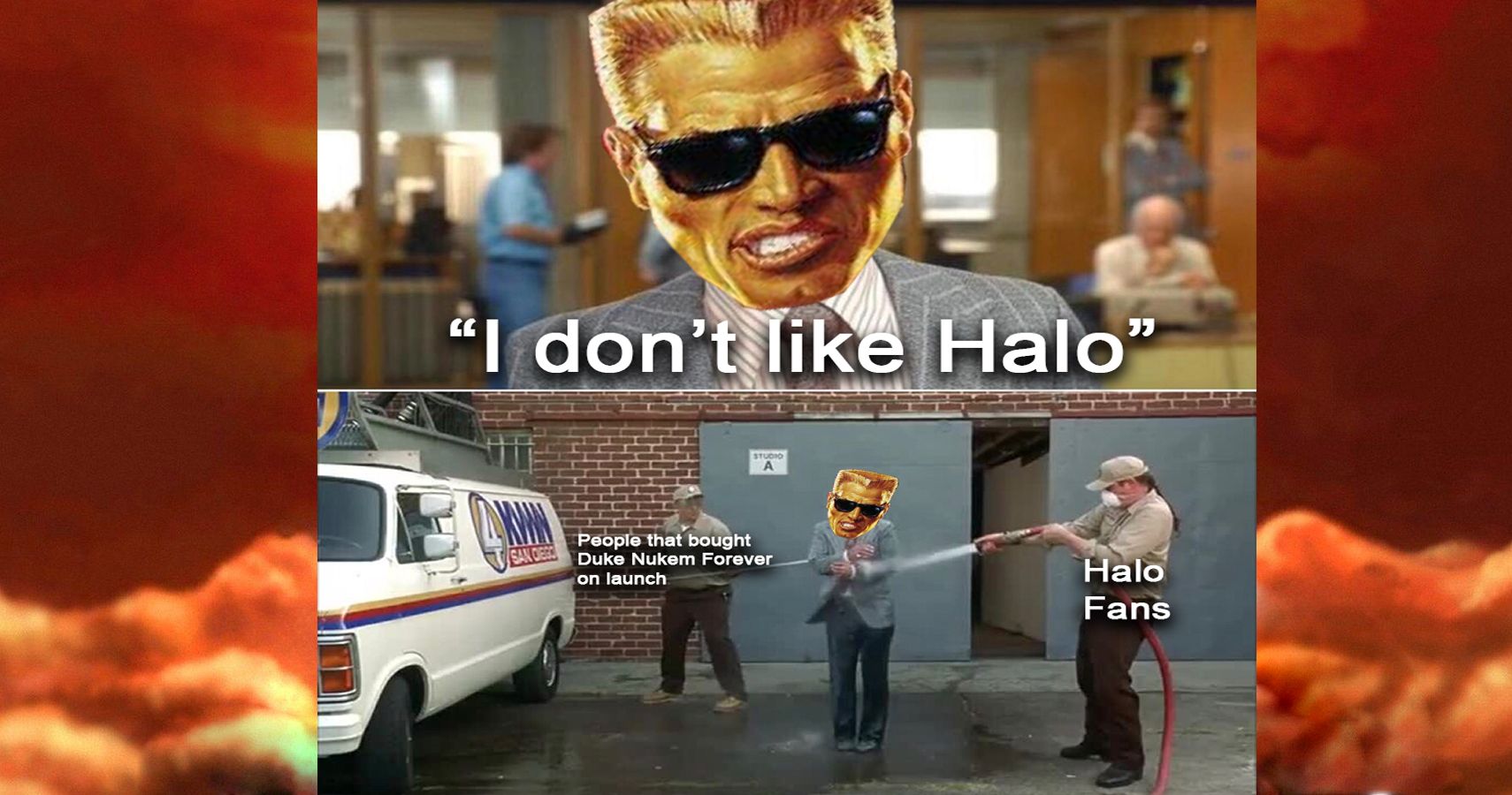Duke Nukem Forever Meme about Duke making fun of Halo
