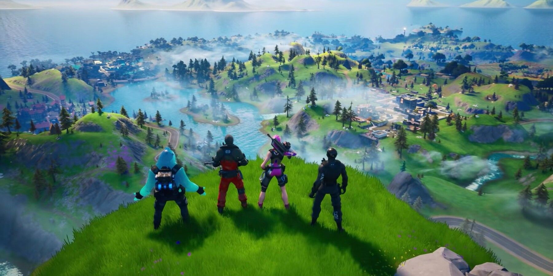 Fortnite Overlooking The Map