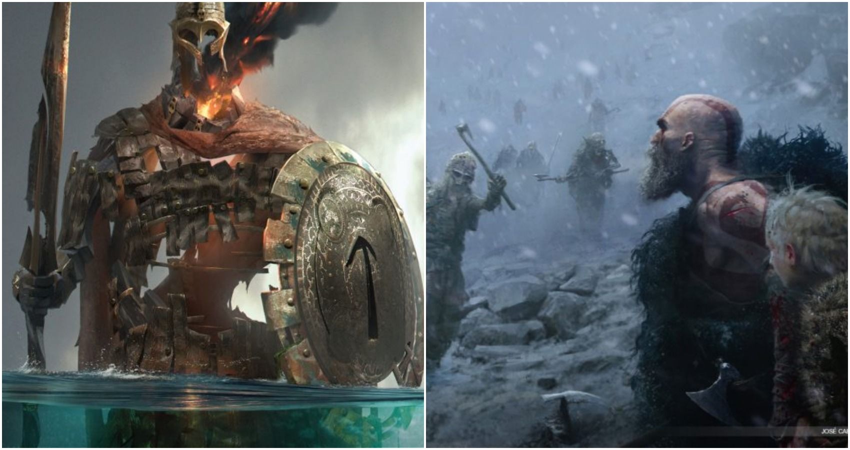 fuerte yo mismo personalidad God Of War: 10 Pieces Of Concept Art You Have To See