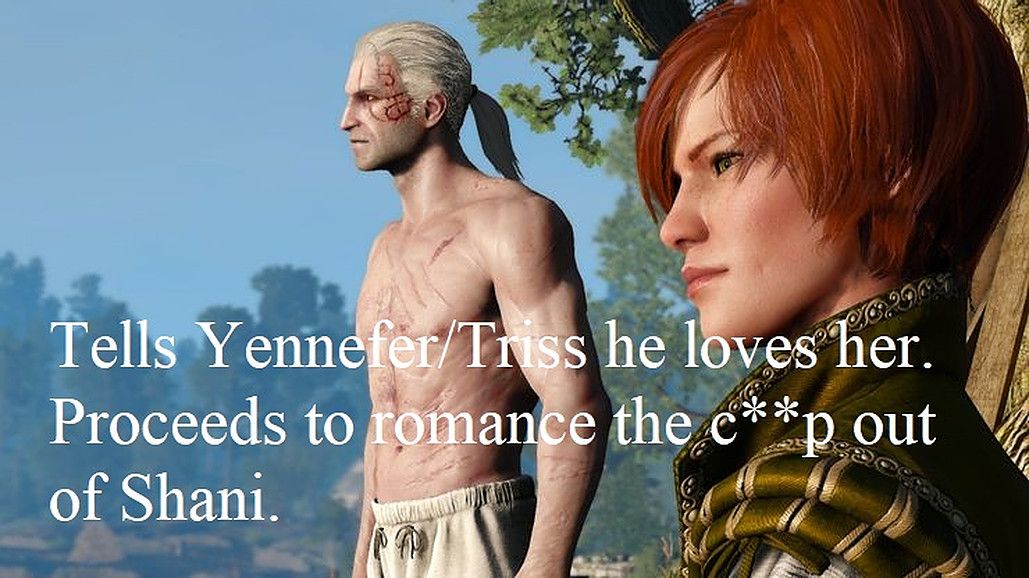 Geralt and Shani meme