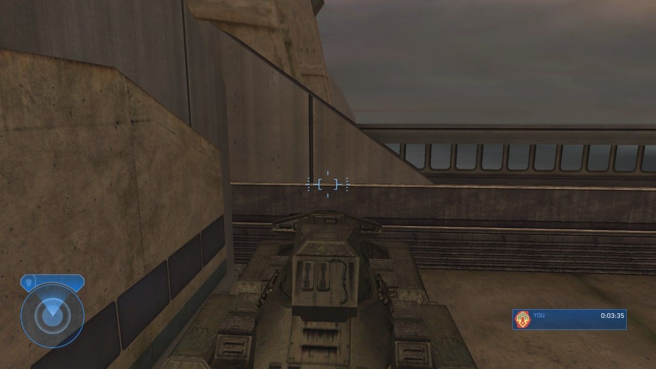 Halo 2 Scorpion Facing a Wall