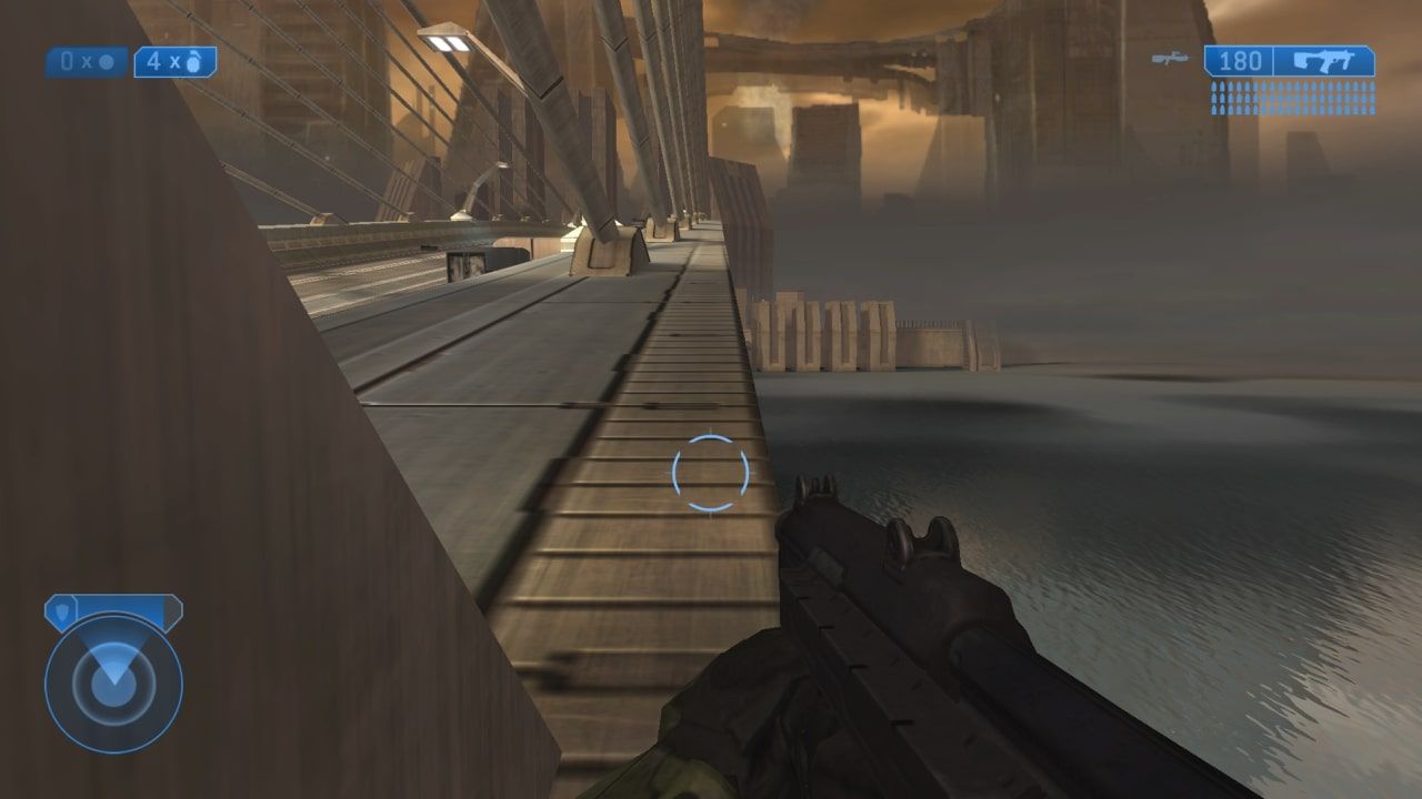 Standing On The Side Of The Bridge On Halo 2