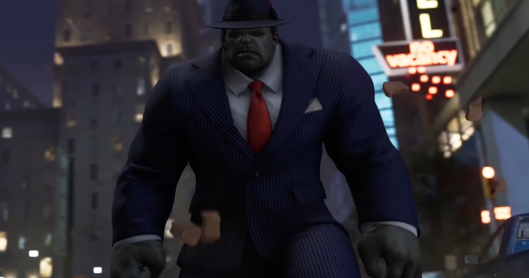 A screenshot of the Hulk from Marvel's Avengers