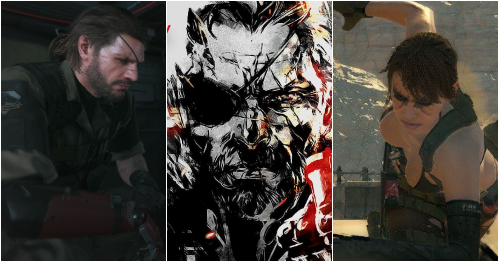 Snake, Big Boss, and Quiet from mods in Metal Gear Solid 5 The Phantom Pain