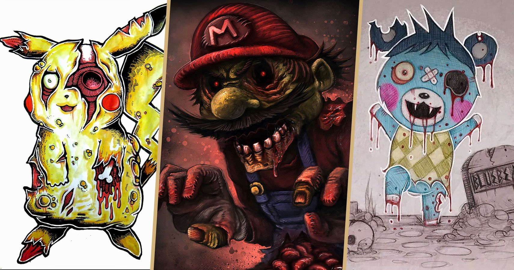 Brains 10 Nintendo Characters Reimagined As Zombies In Fan Art