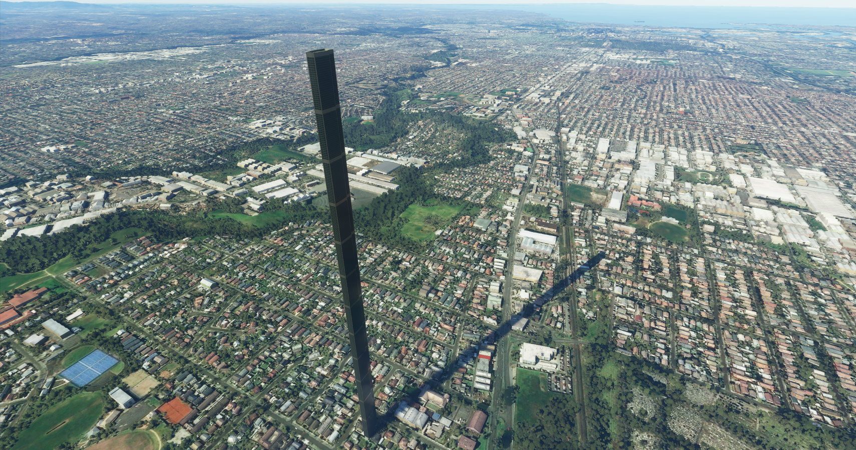 A typo created a 212-story monolith in 'Microsoft Flight Simulator