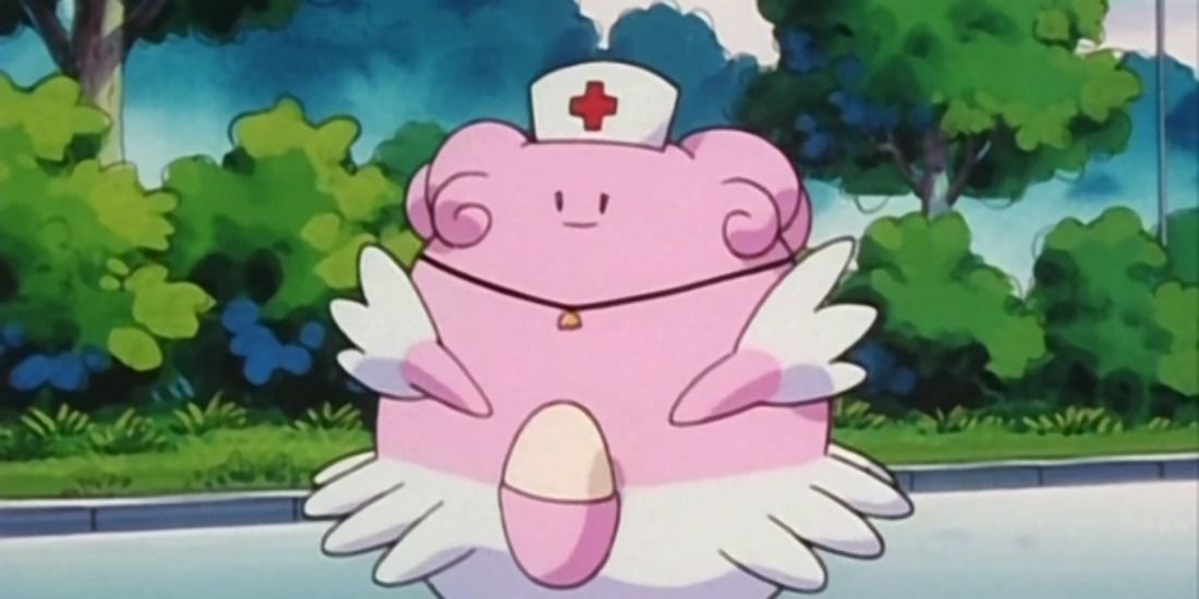 Blissey in uniform from anime