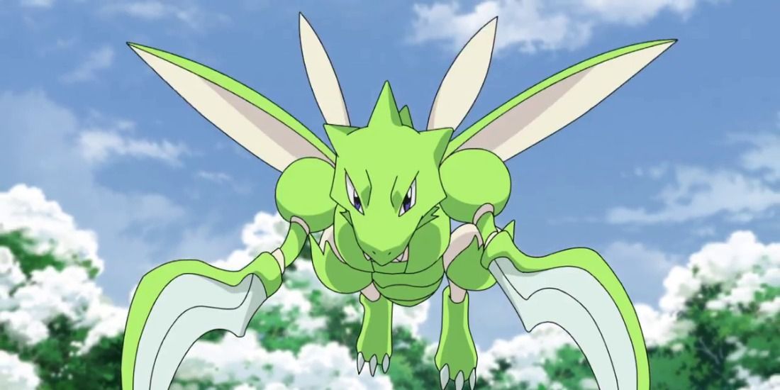 pokemon scyther ready for an attack