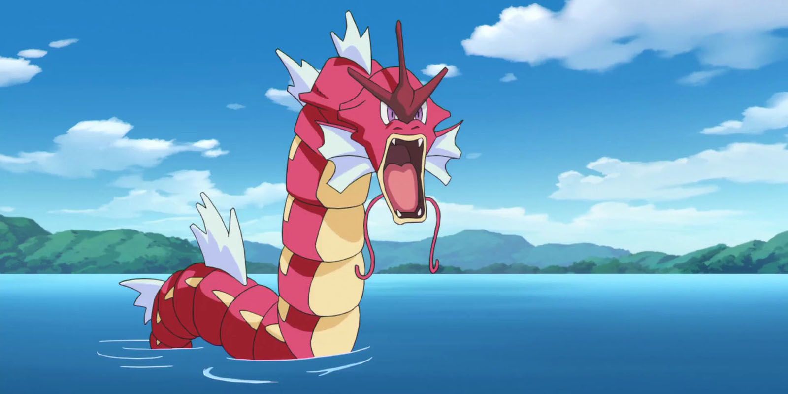 Pokemon Go Best Shiny: Gyarados roaring with rage.