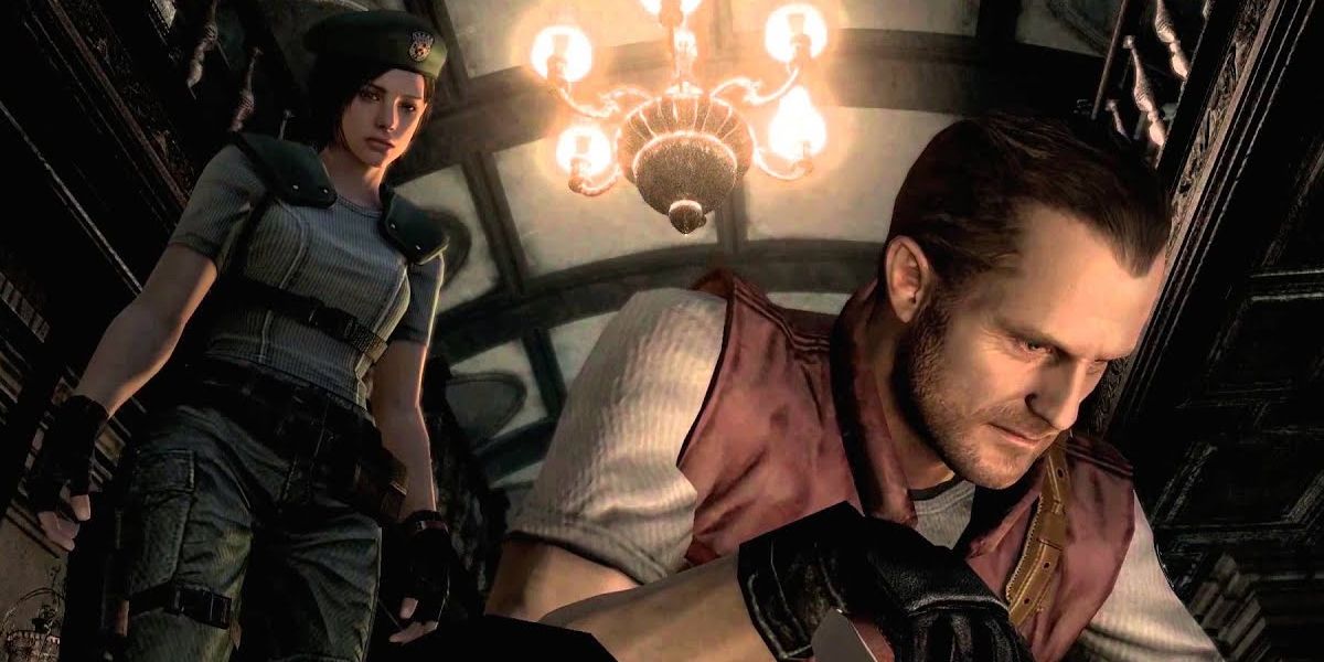 Jill and Barry in the Dining Room from Resident Evil 1.