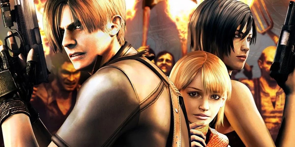Resident Evil 4 artwork of characters together