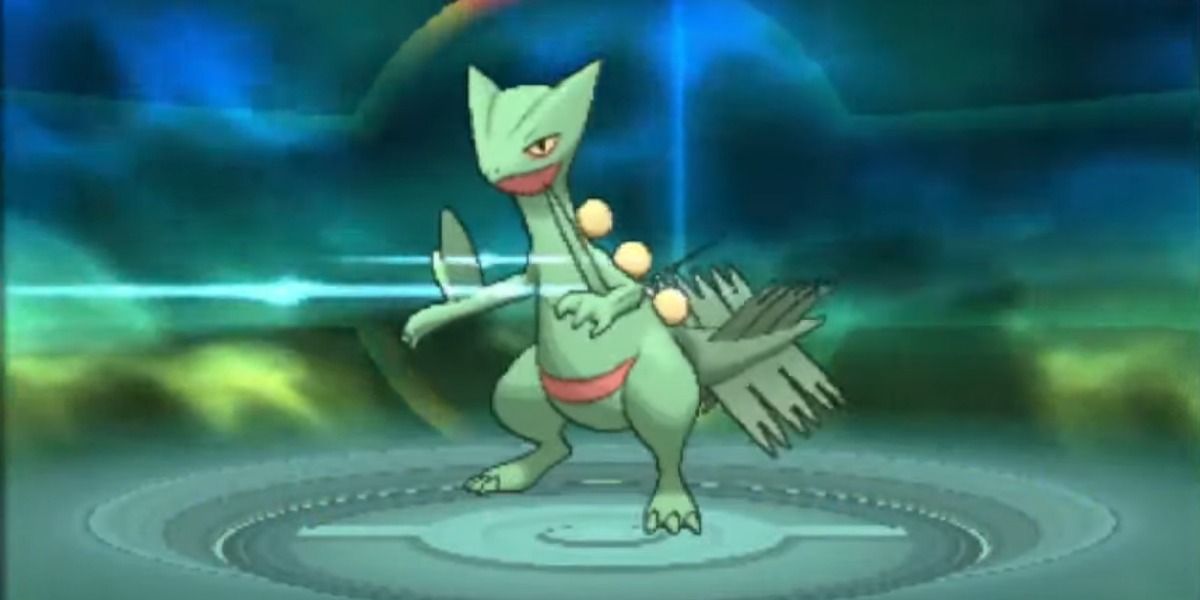 Sceptile as it appears in Pokemon Omega Ruby and Alpha Sapphire