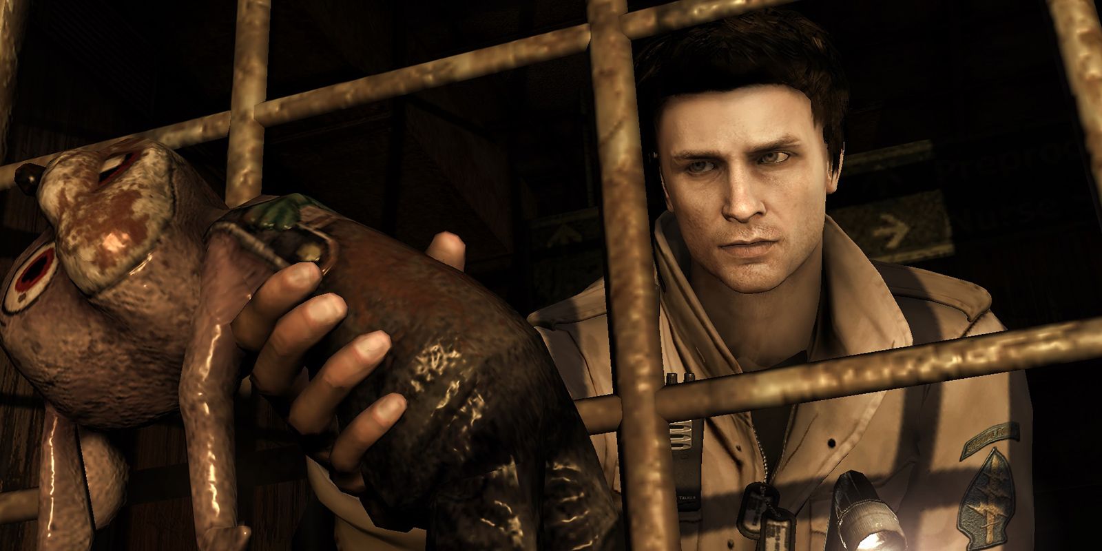 alex with a teddy bear in silent hill homecoming