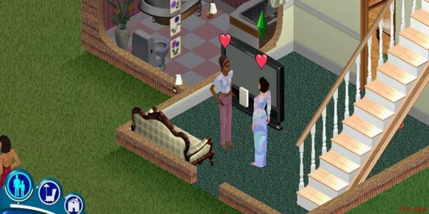 2 sims in love in the sims 1