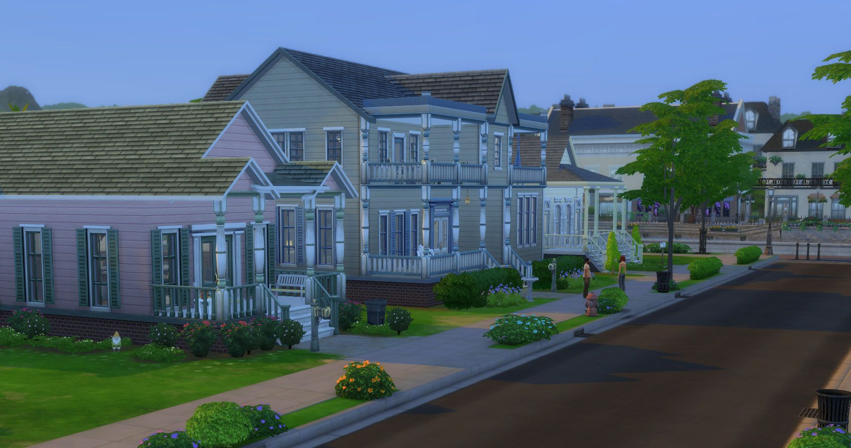 Willow Creek neighborhood as it is when you first enter the game.