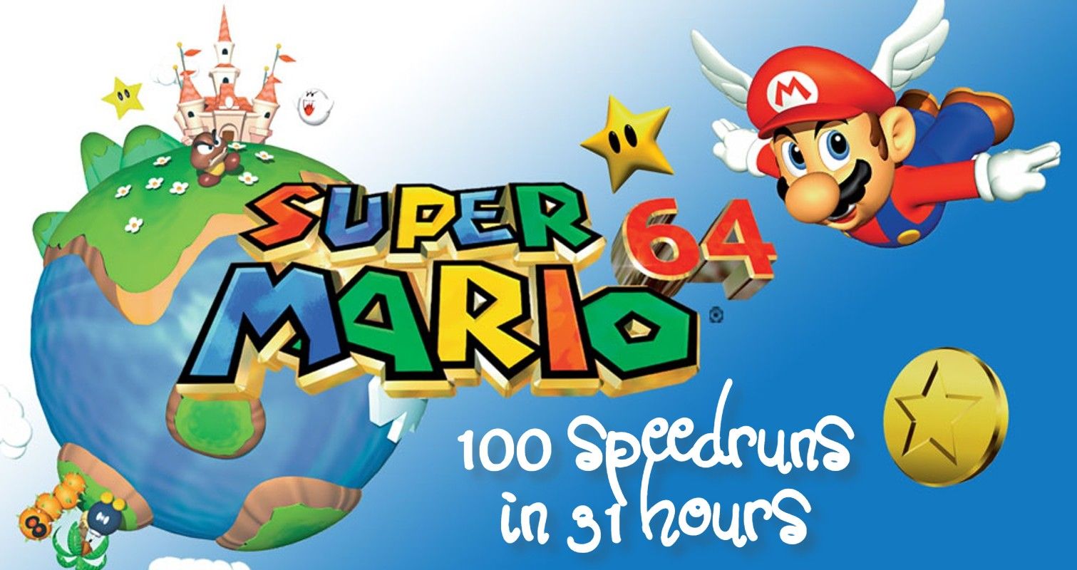 Super Mario 64 100 Speedruns In 31 Hours