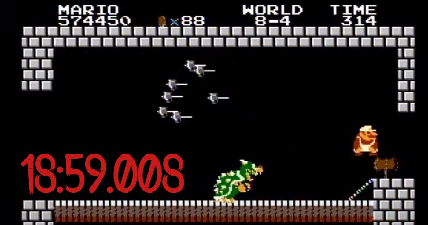 Super Mario Bros. Speedrun in 4:55.913 (Former World Record) 