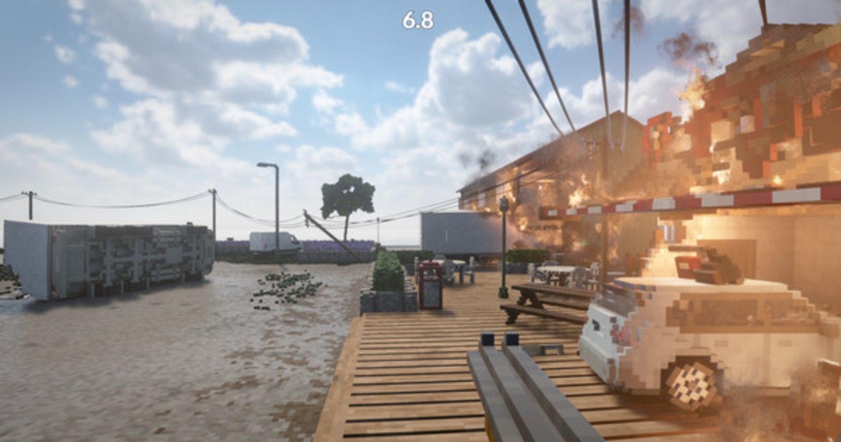 A screenshot from Teardown, the game